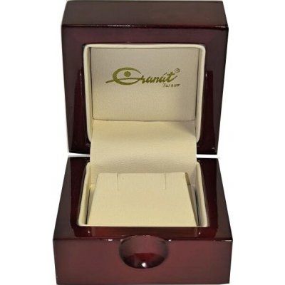 Granát Turnov dřevěná kazeta na náušnice – Zboží Dáma