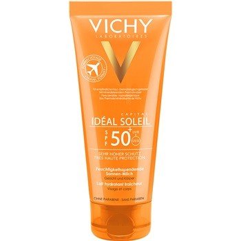 Vichy Idéal Soleil Capital ochranné mléko na tělo a obličej Water Resistant Fragrance Free Paraben Fre Hypoallergenic SPF50+ 100 ml