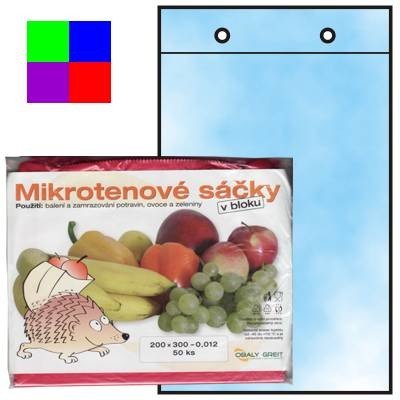 mikrotenové sáčky 20x30, 12my, barva/ 50 ks – Hledejceny.cz