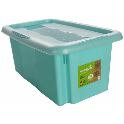 OKT Colours Plastový box modrý s víkem 7 l 35 x 20,5 x 15,5 cm