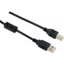 4World 05351 USB 2.0, A-B, 1,8m, černý
