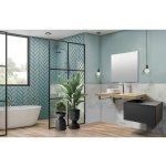 Mereo Ponte koupelnová deska pod umyvadlo 120 cm dub Riviera CN262DR – Zboží Dáma