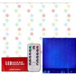 KIK KX5242_2 LED světelné záclony drát 3x3m 300LED multicolour – Hledejceny.cz