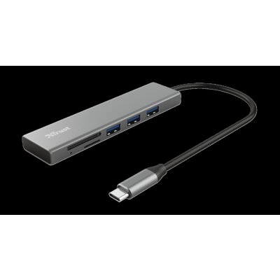 Trust Halyx Fast USB-C Hub & Card reader 24191 – Zbozi.Blesk.cz