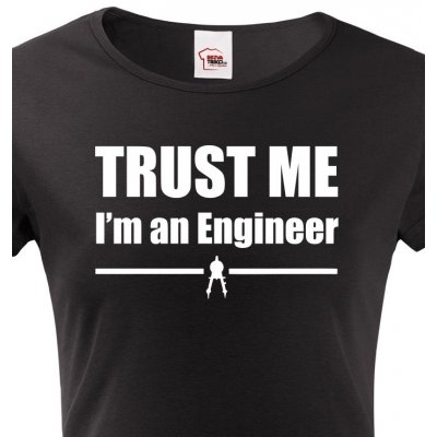 Bezvatriko.cz Canvas 208047 Trust me I´m an engineer Černá – Hledejceny.cz