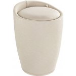 WENKO Taburet CANDY BEIGE - koš na prádlo, 2 v 1 – Zboží Dáma