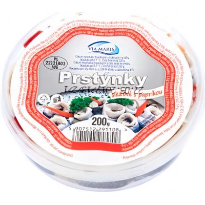 Via Maris sleďové prstýnky s paprikou chlaz. (pevný podíl 150 g) 200 g – Zboží Dáma