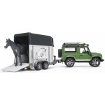 Bruder 2592 Auto Land Rover přepravní s koněm – Zboží Dáma