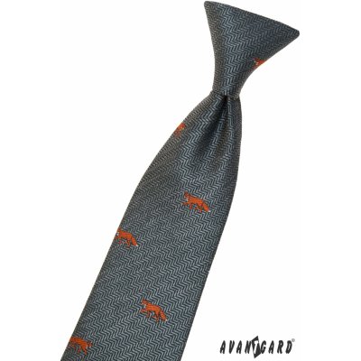 Avantgard Chlapecká kravata 558-62231 šedá/liška – Zboží Mobilmania