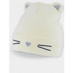 Dětská zimní čepice Kočička ecru – Zboží Dáma