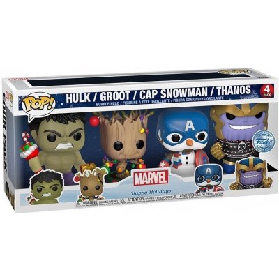 Funko POP! Groot, Hulk, Captain America, Thanos Holiday 9 cm – Zbozi.Blesk.cz