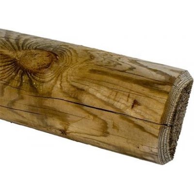 Palisáda dřevěná, impregnovaná, průměr 10 cm - délka 4 m – Sleviste.cz