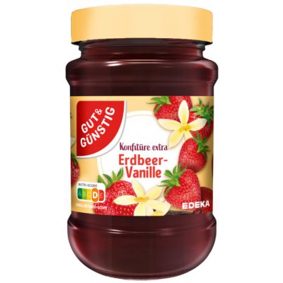 G&G Džem s jahodami a vanilkou, 50% ovoce 450g – Sleviste.cz