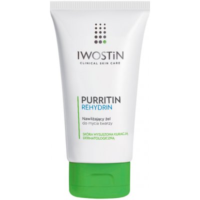 Iwostin Purritin Rehydrin hydratační mycí gel pro pleť vysušenou a podrážděnou léčbou akné 150 ml