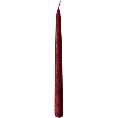 NOHEL GARDEN Svíčka kónická Taurus 29 cm, červená – Hledejceny.cz