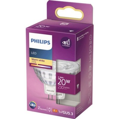 Philips Classic LED žárovka GU5.3, 2,9 W, 230 lm, 2700 K – Zboží Mobilmania