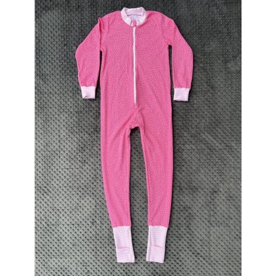 Veselá Nohavice pyžamo overal s ťapičkami Puntík růžová