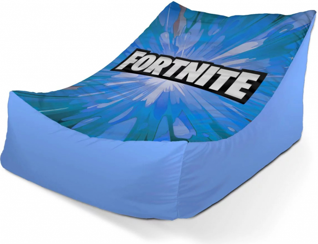 Sablio sedací vak Lounge FORTNITE modrá 80 x 95 x 50 cm