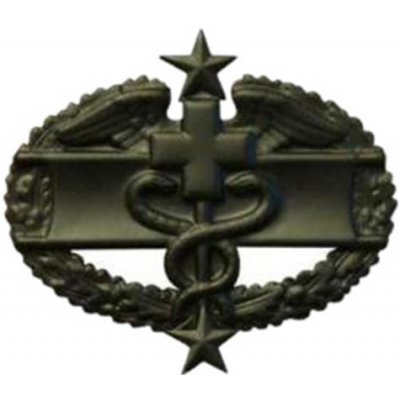 Armáda U.S. Odznak US COMBAT MEDICAL 3rd AWARD ČERNÝ Barva: Černá – Zboží Mobilmania