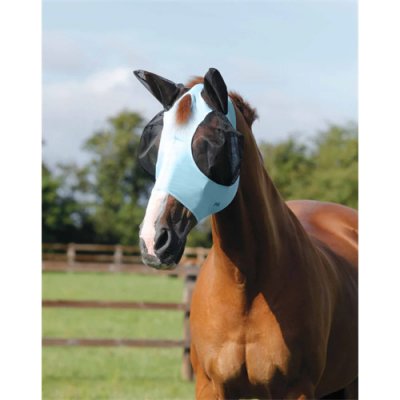 Premier Equine Elastická maska na uši modrá šedá – Zboží Dáma