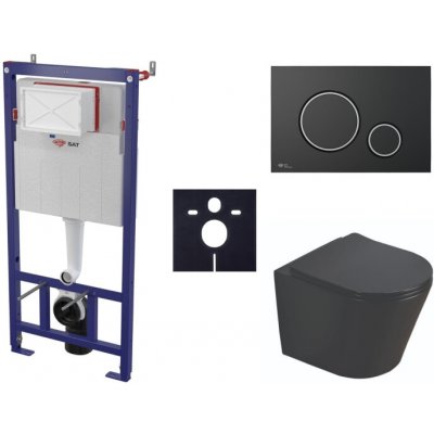 Závěsný WC set SAT do lehkých stěn / předstěnová montáž + WC SAT Infinitio SIKOSSINB78K – Sleviste.cz