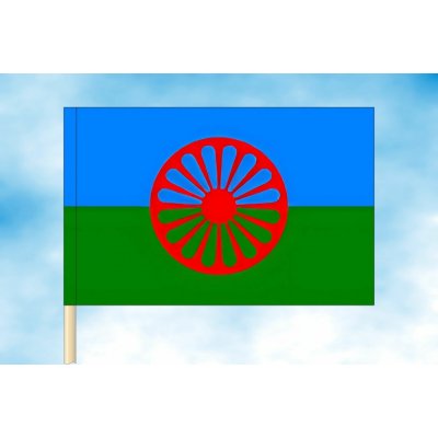 LIBEA, s.r.o. Romská vlajka Rozměr: 100×150 cm, Uchycení: Návlek na žerď – Zboží Dáma
