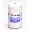 Příze Pletací příze YarnArt TWISTED MACRAME 3mm 752 smetanová, jednobarevná, 250g/195m