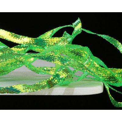 Sybai Hřbítková Stuha Mirage Braidback Black Bright Green 3,5mm 1m – Hledejceny.cz