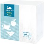 Harmony Prima Krepové ubrousky bílé 100ks 33x33cm – Zboží Dáma