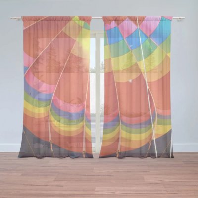 Sablio Záclony Horkovzdušný balon: 2ks 150x250cm – Zboží Mobilmania