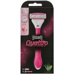 Wilkinson Sword Quattro for Women + 1 ks hlavice – Zboží Mobilmania