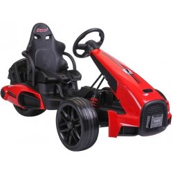 LEAN CARS Dětská šlapací motokára CH Go Cart červená