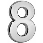Magic Home Domovní číslo - 8, Abs, Stříbrná 70 x 100 mm – HobbyKompas.cz