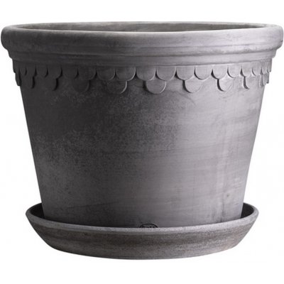 Květináč Kobenhavner s podmiskou Raw Grey 30 cm Bergs Potter – Hledejceny.cz