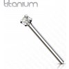 Piercing Šperky4U Variabilní piercing do nosu titan čirý kamínek TIT1039-025