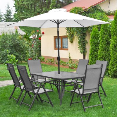 Avenberg Harmony šedo-béžová Set zahradního nábytku 8-dílný – Hledejceny.cz