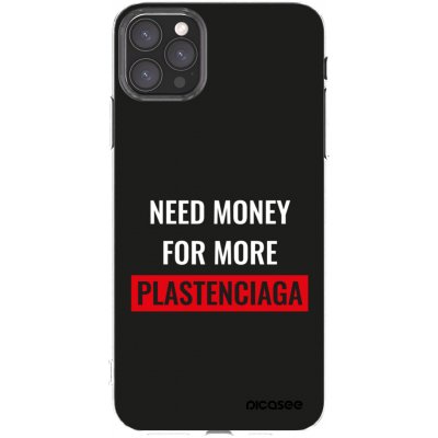 Picasee silikonový průhledný obal pro Apple iPhone 11 Pro Max - More PLASTENCIAGA – Zboží Mobilmania