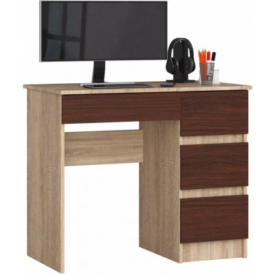 Ak Furniture A-7 90 cm dub sonoma / wenge pravý – Zboží Mobilmania