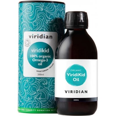 Viridian ViridiKid Organic Omega-3 Oil 200 ml