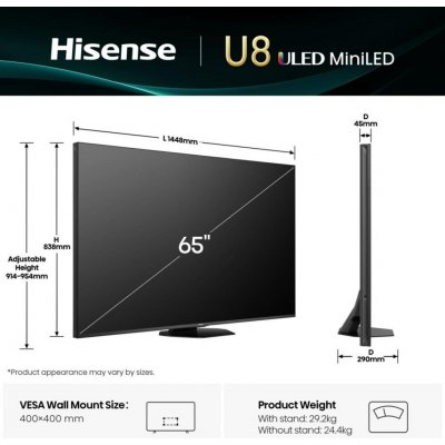 Hisense 65U8Q – Zboží Mobilmania