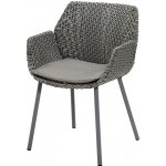 Cane-line Jídelní křeslo Vibe, 59x56x83 cm, rám kov, výplet umělý ratan black/anthracite – Hledejceny.cz
