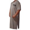 Pánské pyžamo Xcena pánská noční košile kr.rukáv s rozparkem sv.šedá