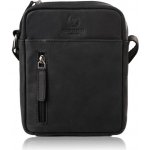 Paolo Peruzzi Menší pánská taška přes rameno kožená černá – Zboží Dáma