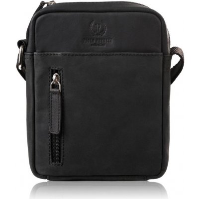 Paolo Peruzzi Menší pánská taška přes rameno kožená černá – Zboží Dáma