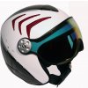Snowboardová a lyžařská helma HMR H2 R wht/carbon/red + štít VTM006 XL 15/16