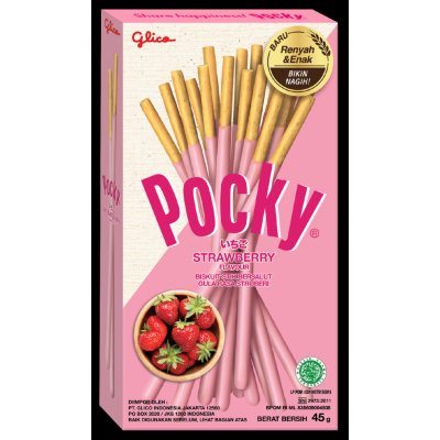 Glico Pocky Strawberry 45 g – Zbozi.Blesk.cz