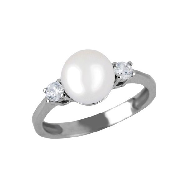 Diamantový prsten s perlou 4024507 od 17 900 Kč - Heureka.cz