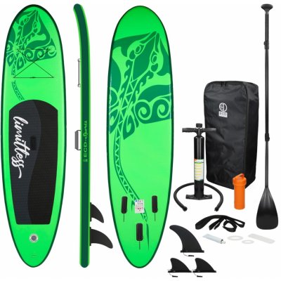 Paddleboard ECD Germany Stand Up Paddle Board Limitless 308x76x10 cm Zelené