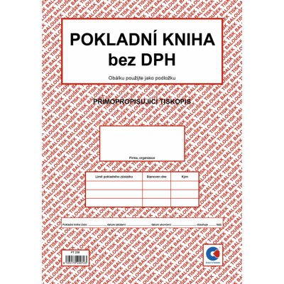 Baloušek Tisk PT238 Pokladní kniha bez DPH – Hledejceny.cz