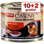 Carny Kitten Hovězí & krůtí srdce 12 x 200 g – Hledejceny.cz